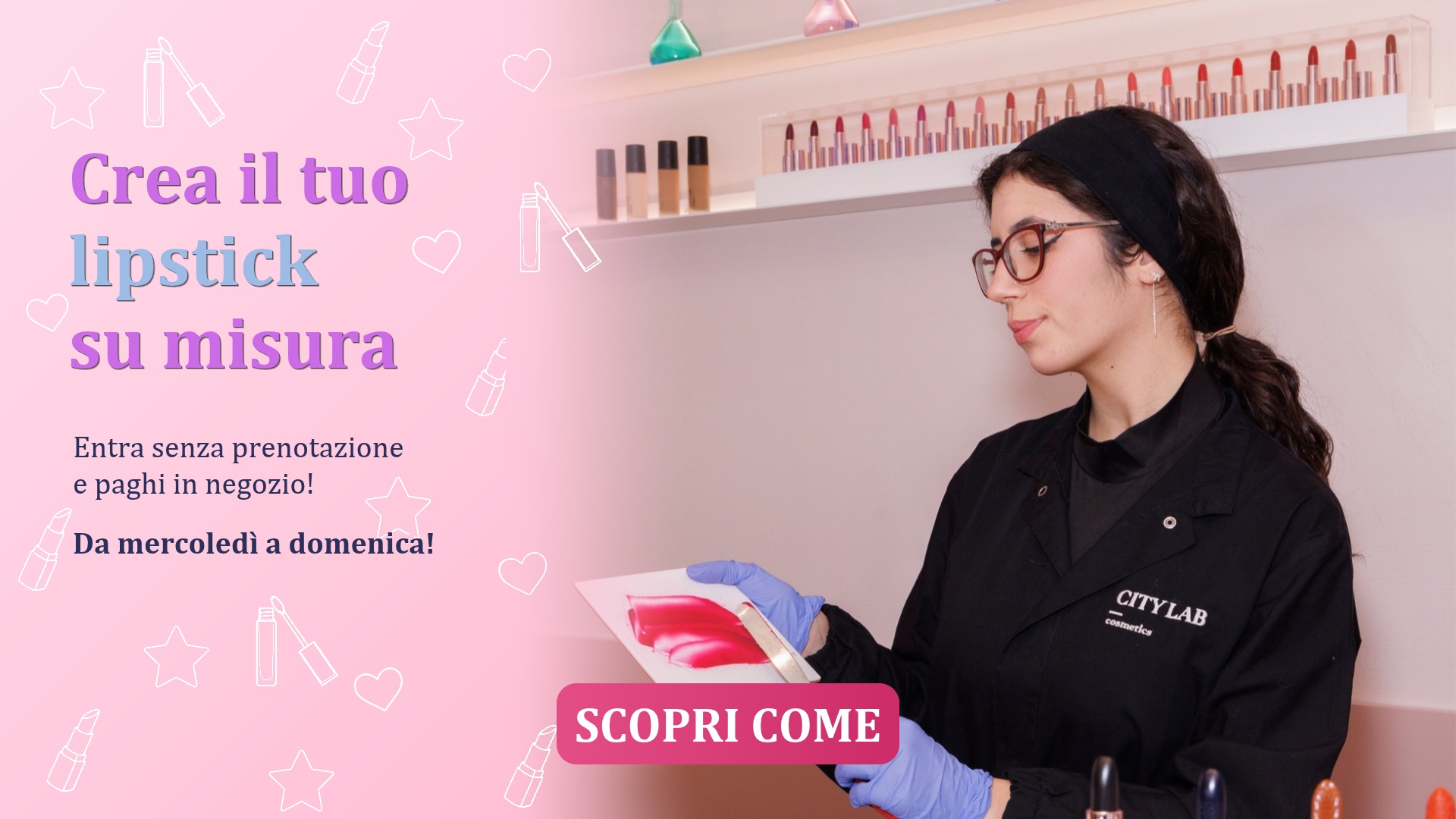 Crea il tuo lipstick su misura