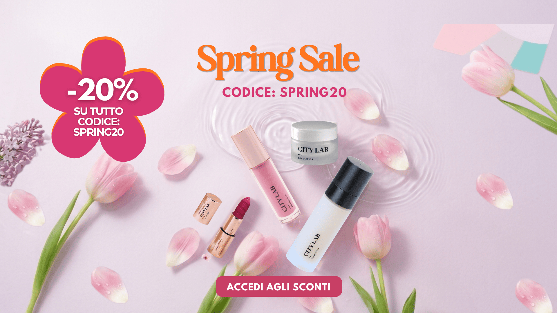 -20% su tutto con il codice SPRING20